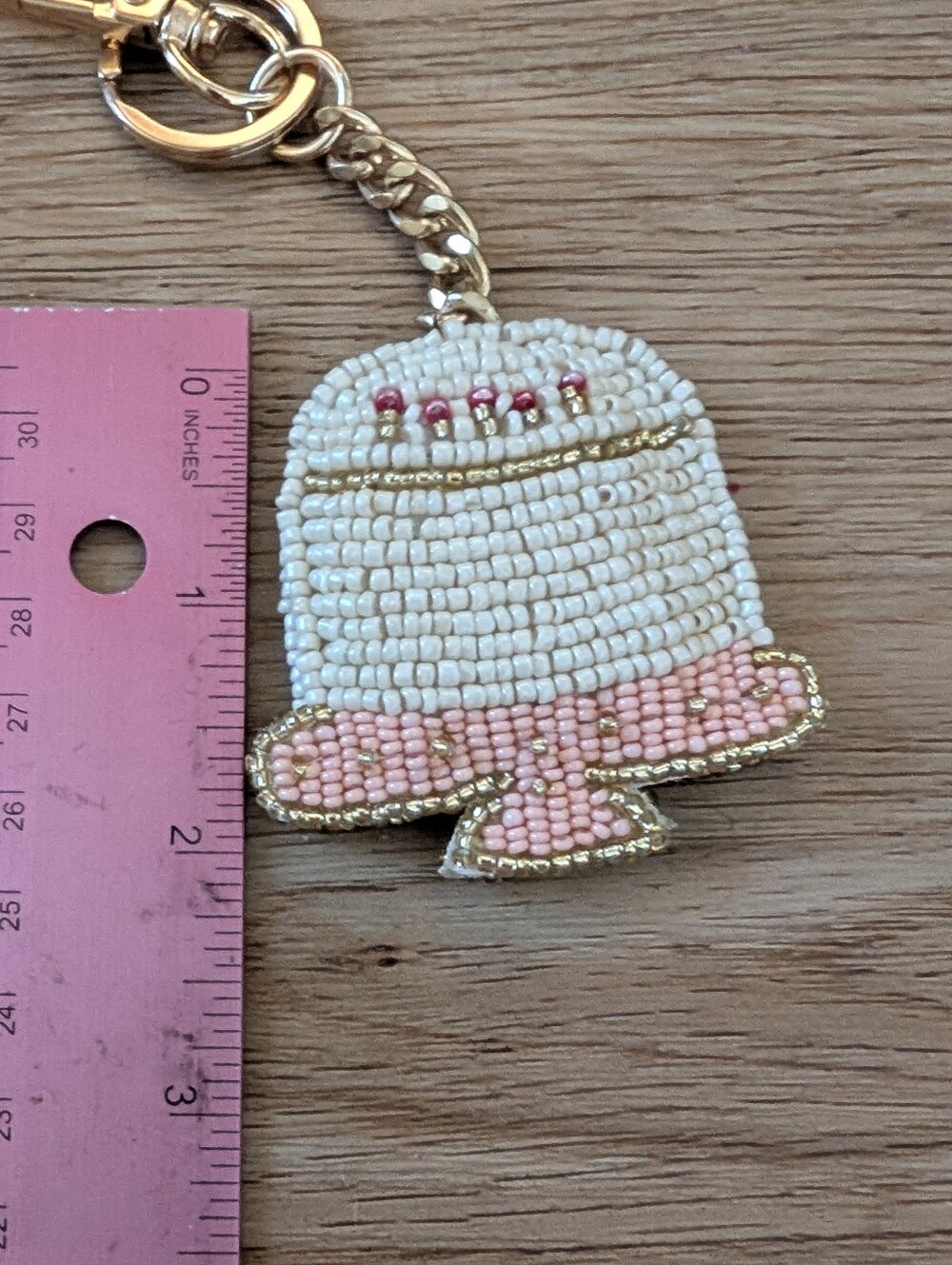 Hand Beaded 3D Bag Charms/ Keychains 12pc Lot - Picture 8 of 15